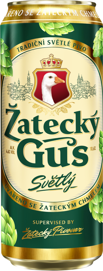 Пиво светлое ZATECKY GUS пастеризованное 4,6%, 0.45л, предпросмотр