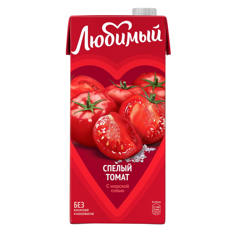 Нектар ЛЮБИМЫЙ Томатный с солью и мякотью, 0.95л, превью