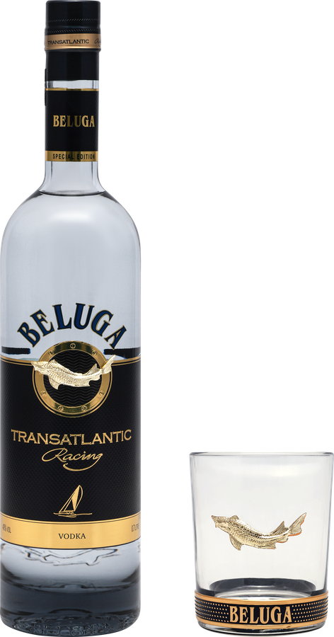 Водка BELUGA Трансатлантик Рейсинг 40%, п/у + бокал, 0.7л, предпросмотр