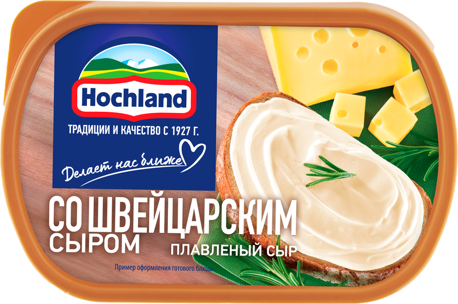 Сыр плавленый HOCHLAND со швейцарским сыром 50%, без змж, 400г, предпросмотр