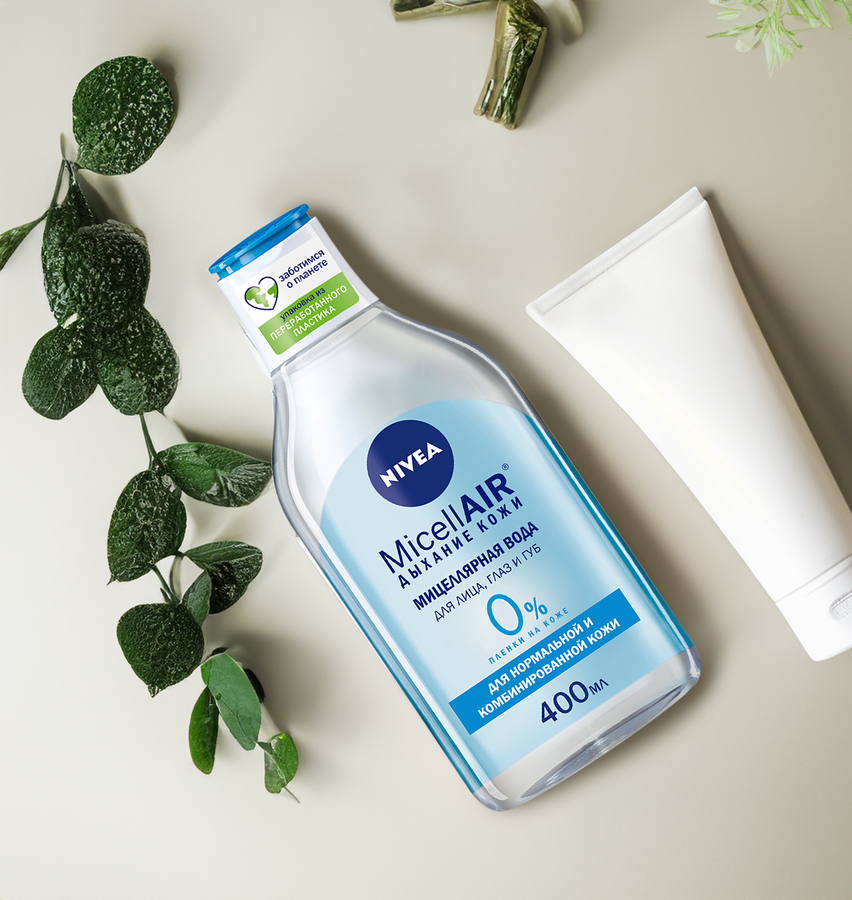 Вода мицеллярная для лица, глаз и губ NIVEA Refreshing для нормальной кожи, 400мл, превью