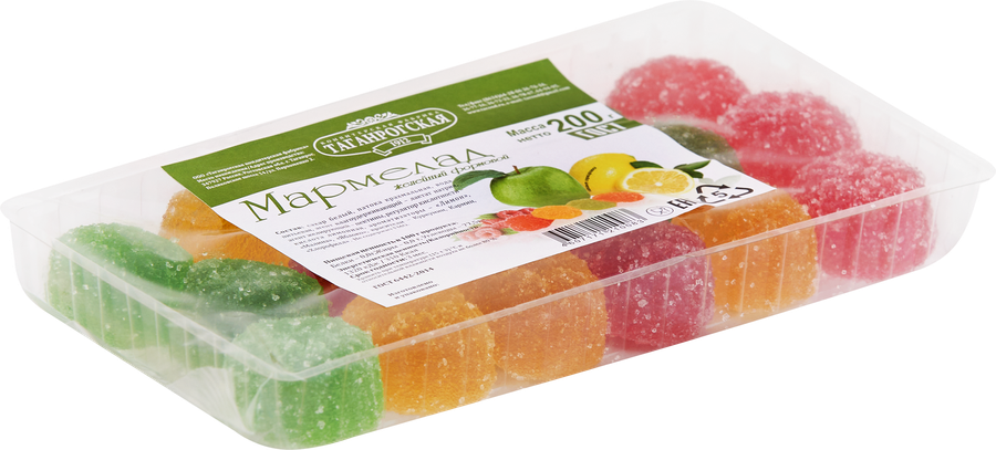 Мармелад КФ ТАГАНРОГСКАЯ Желейный формовой, 200г, предпросмотр