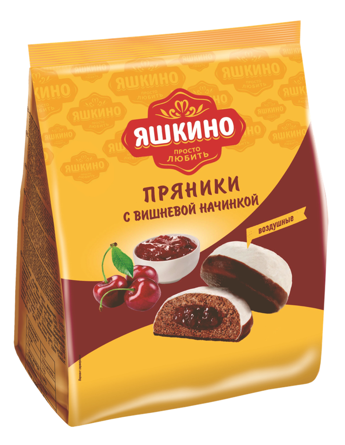 Пряники ЯШКИНО с вишневой начинкой, 350г, предпросмотр