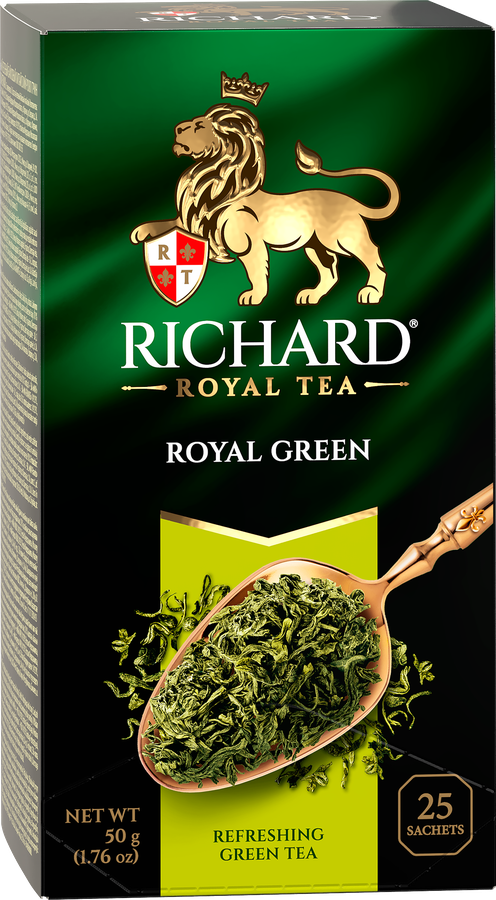Чай зеленый RICHARD Royal Green Китайский байховый, 25пак, превью