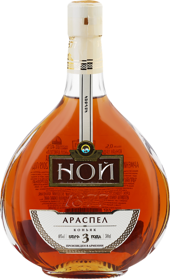Коньяк НОЙ Араспел ординарный 3 года 40%, п/у, 0.5л, превью