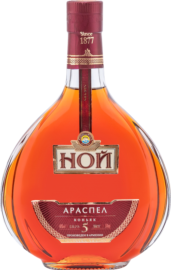 Коньяк НОЙ Араспел ординарный 5 лет 40%, п/у, 0.5л, превью