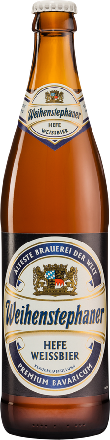 Пиво светлое WEIHENSTEPHANER Hefe Weissbier нефильтрованное 
пастеризованное 5,4%, 0.5л, превью