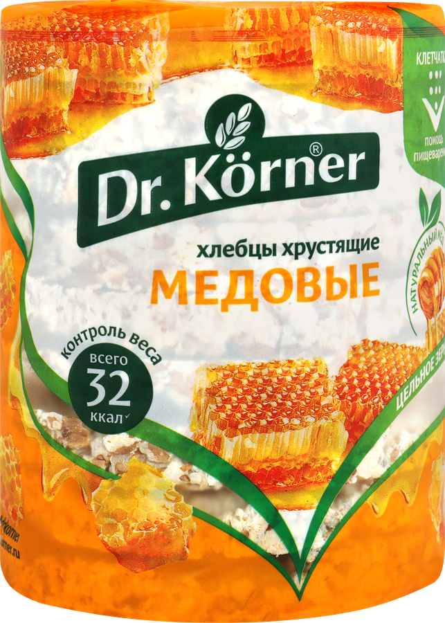 Хлебцы DR KORNER Злаковый коктейль медовый, 100г, предпросмотр