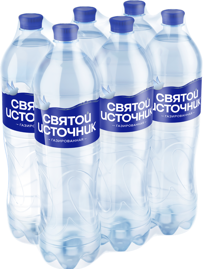 Вода питьевая СВЯТОЙ ИСТОЧНИК газированная, 1.5л, превью