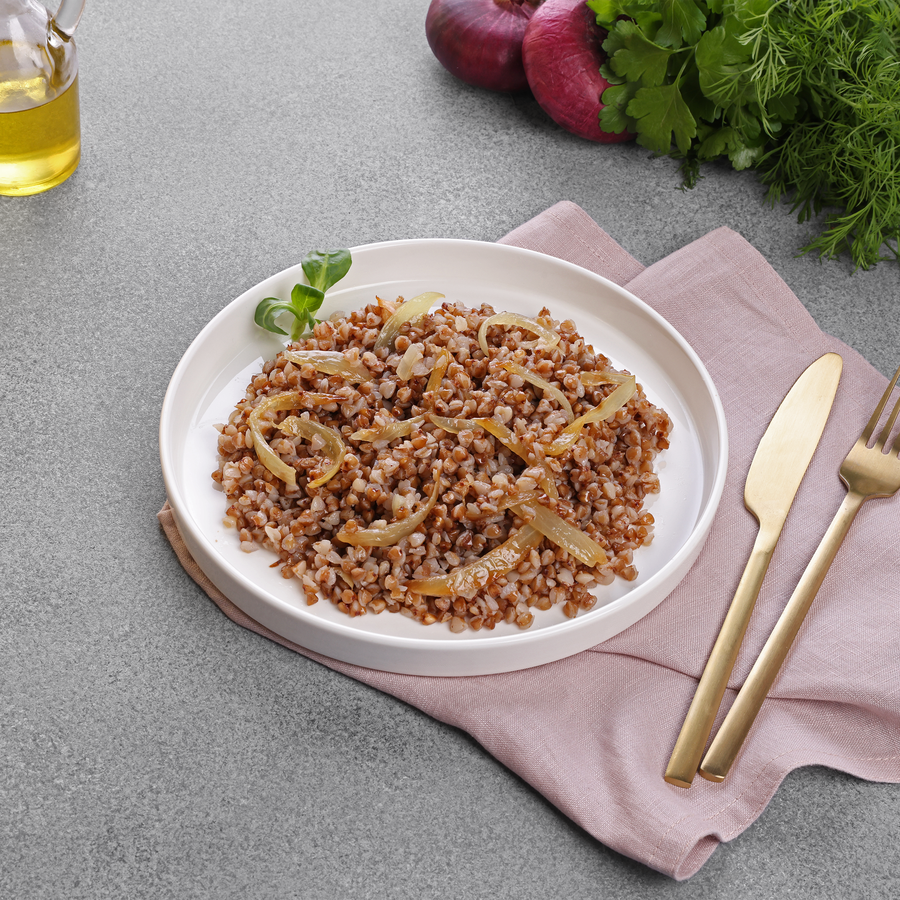Каша гречневая ЛЕНТА FRESH с луком, весовая, превью