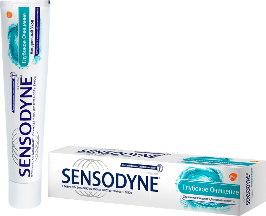 Зубная паста SENSODYNE Глубокое очищение, для чувствительных зубов, 75мл, превью