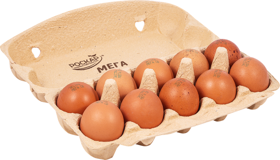 Яйцо куриное РОСКАР МЕГА СВ столовое, 10шт, превью