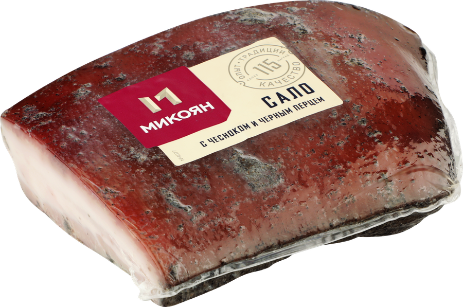 Сало МИКОЯН с чесноком и черным перцем, весовое, предпросмотр