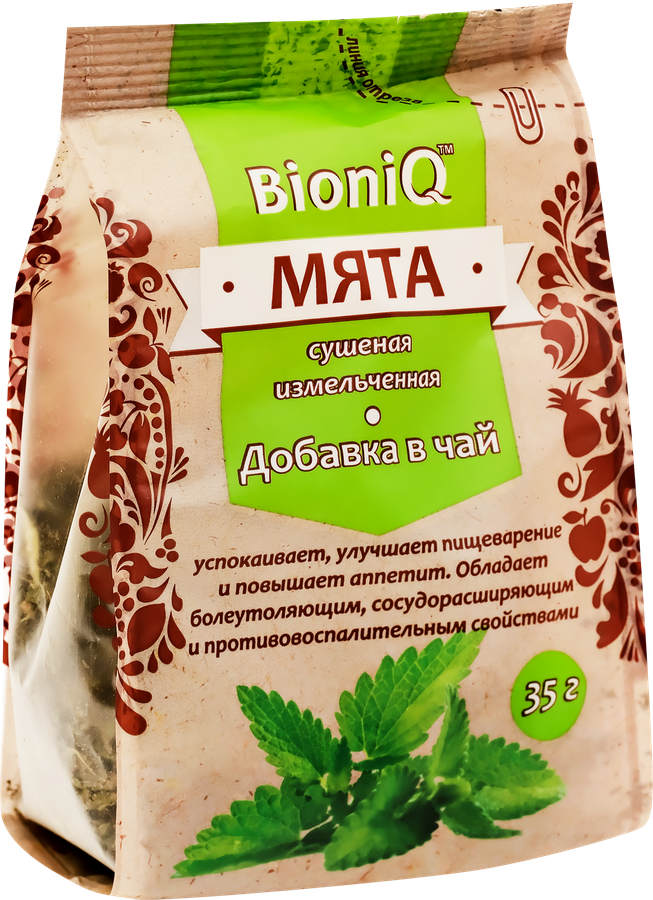 Мята сушеная BIONIQ листовая, 35г, предпросмотр