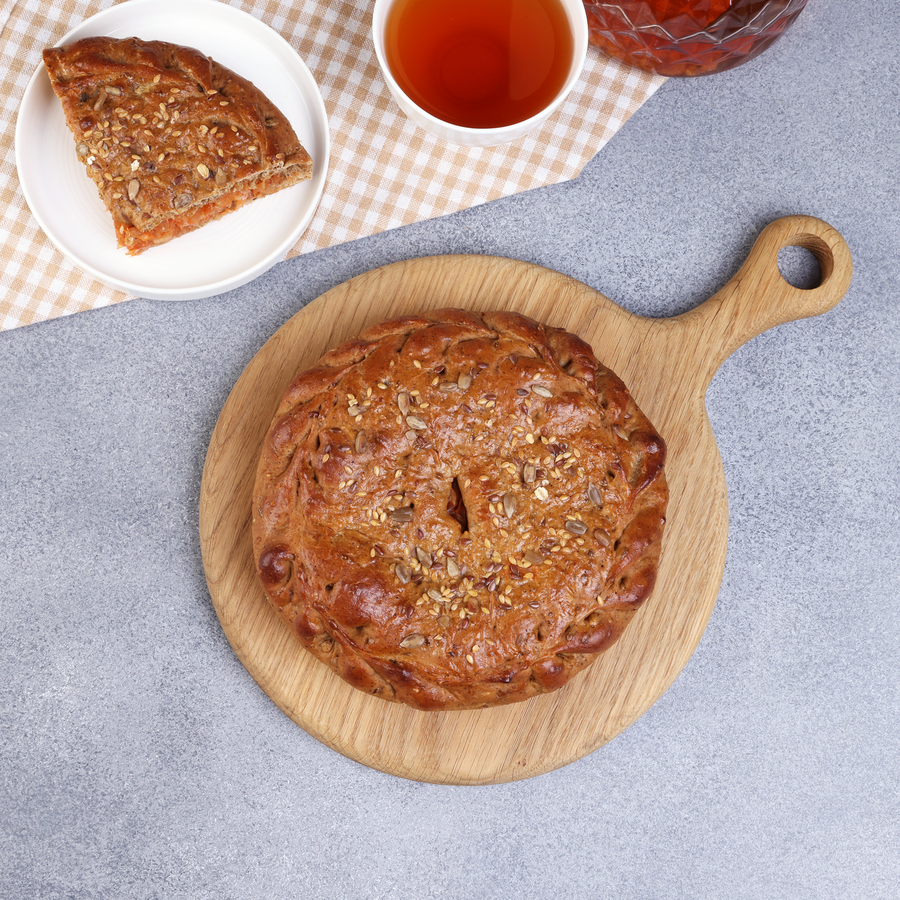 Пирог зерновой ЛЕНТА FRESH с капустой, постный, весовой, превью