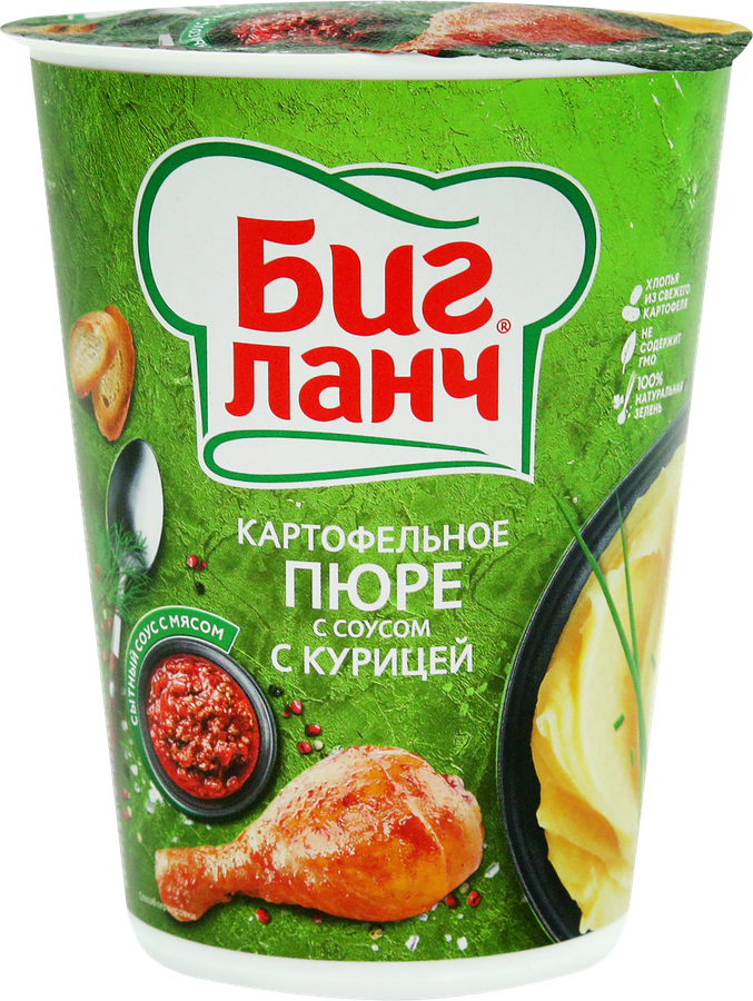 Пюре картофельное БИГ ЛАНЧ с соусом с курицей, 50г, превью