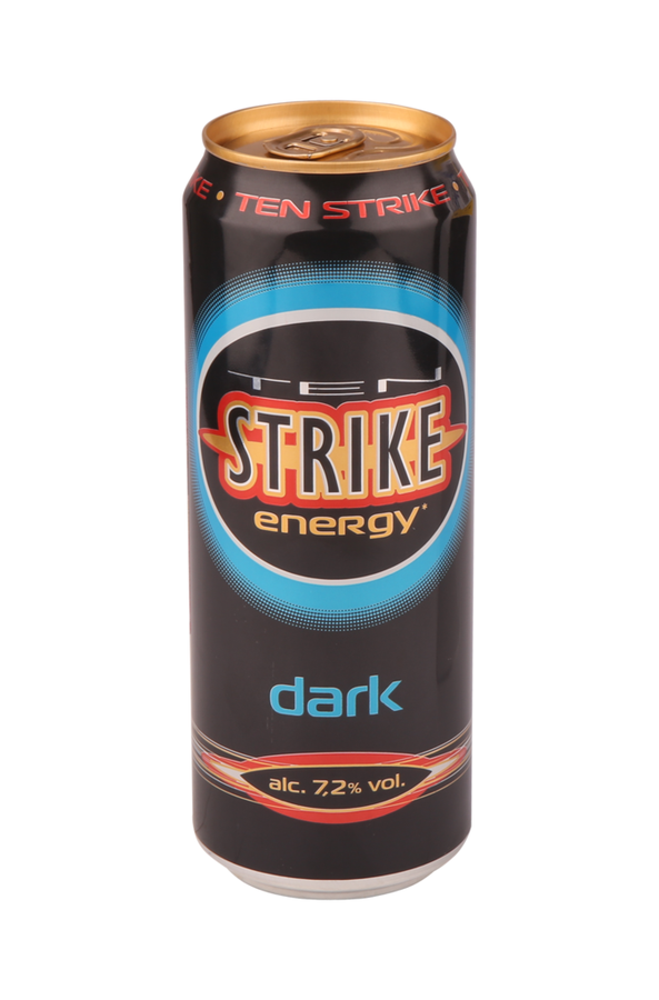 Напиток слабоалкогольный TEN STRIKE Dark, 7,2%, ж/б, 0.45л, превью