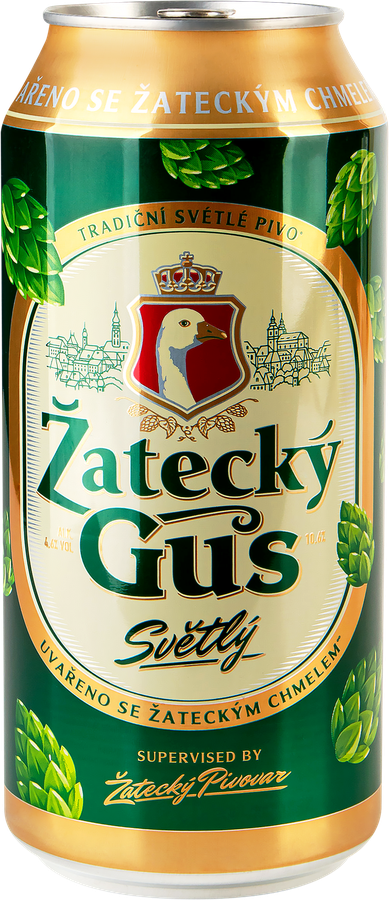 Пиво светлое ZATECKY GUS пастеризованное 4,6%, 0.9л, предпросмотр