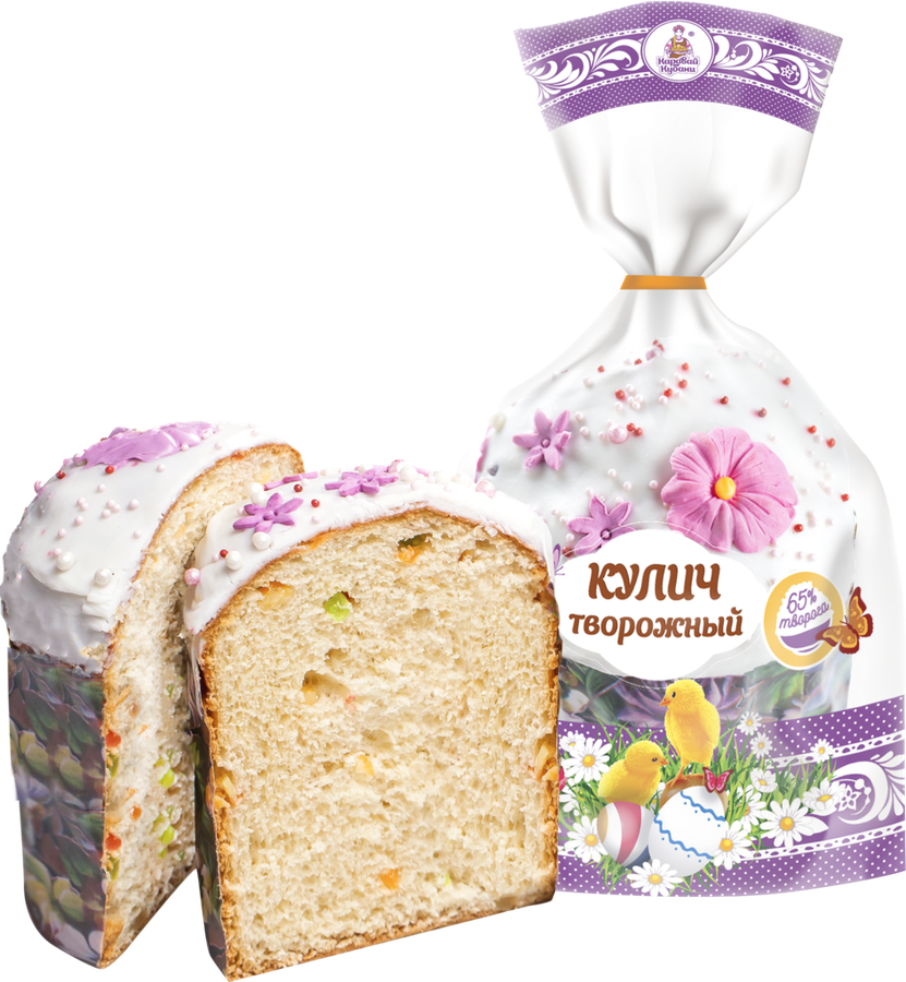 Кулич КАРАВАЙ КУБАНИ Творожный, 250г, превью