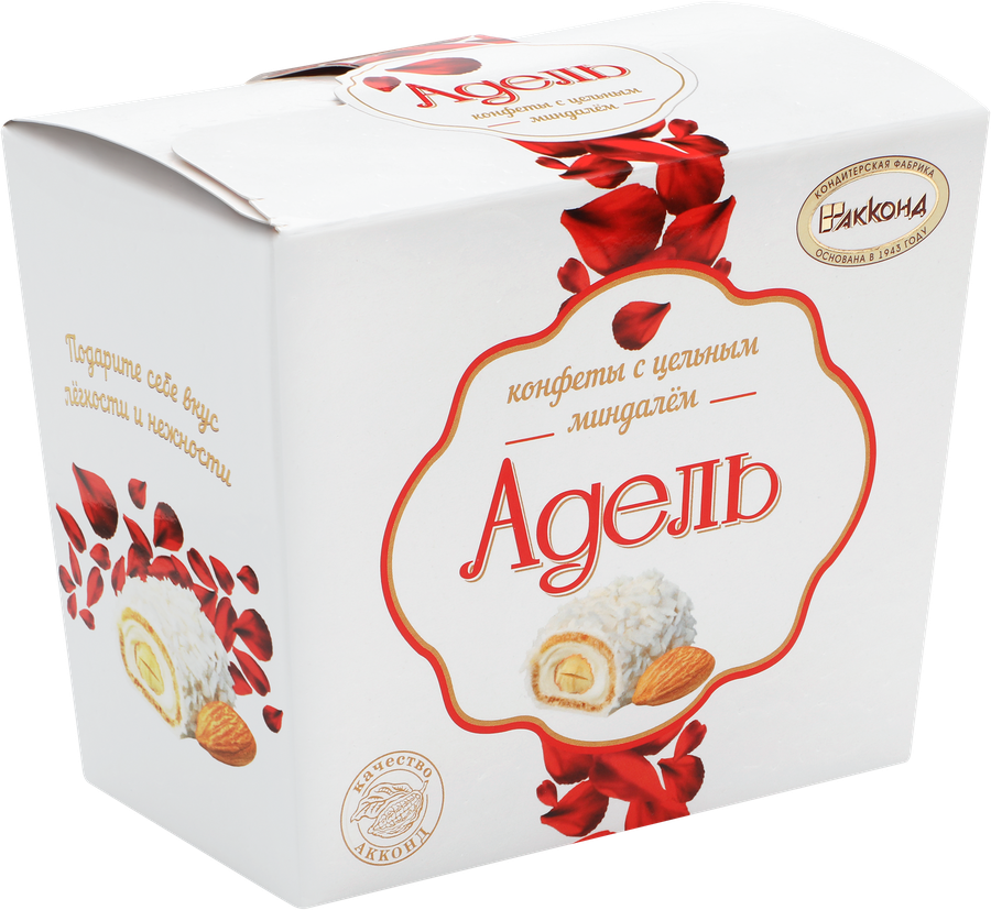 Конфеты АККОНД Адель с цельным миндалем, 150г, превью