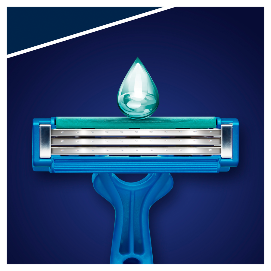 Станок для бритья одноразовый GILLETTE Blue Simple 3, 8шт, предпросмотр
