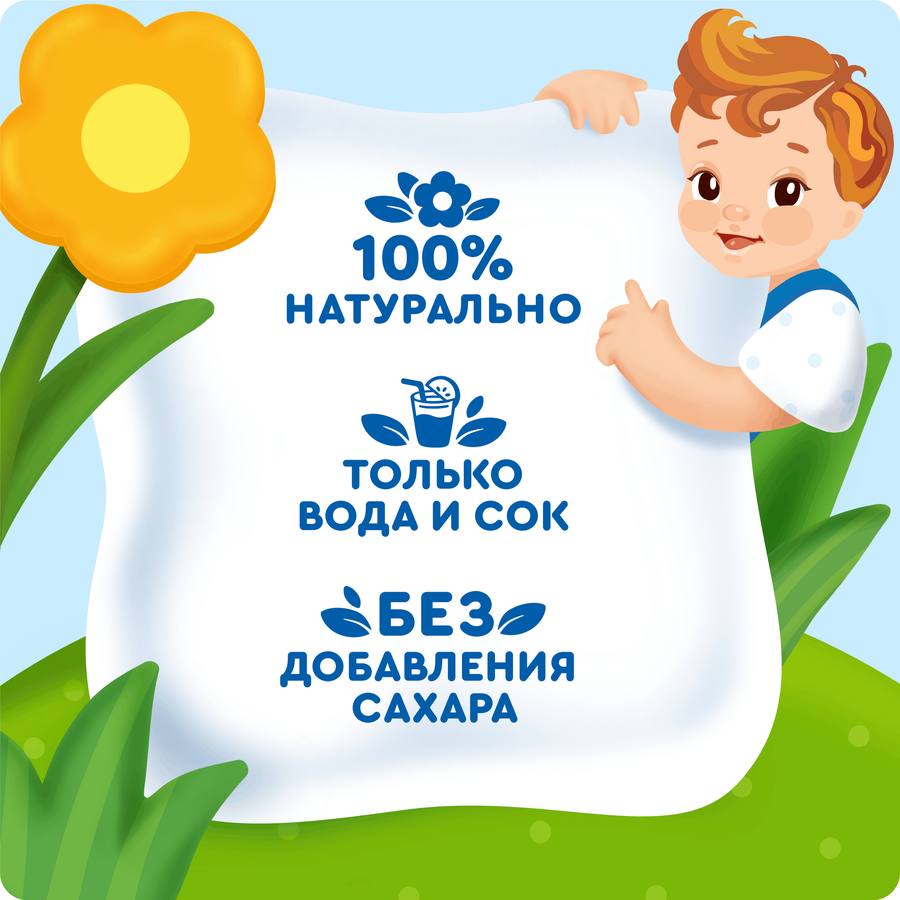 Напиток детский АГУША Яблоко вода с соком, с 12 месяцев, 300мл, превью