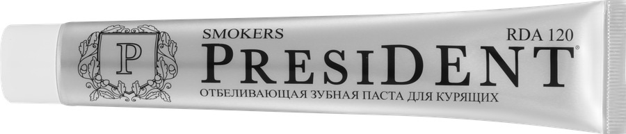 Зубная паста PRESIDENT Smokers, 75мл, предпросмотр