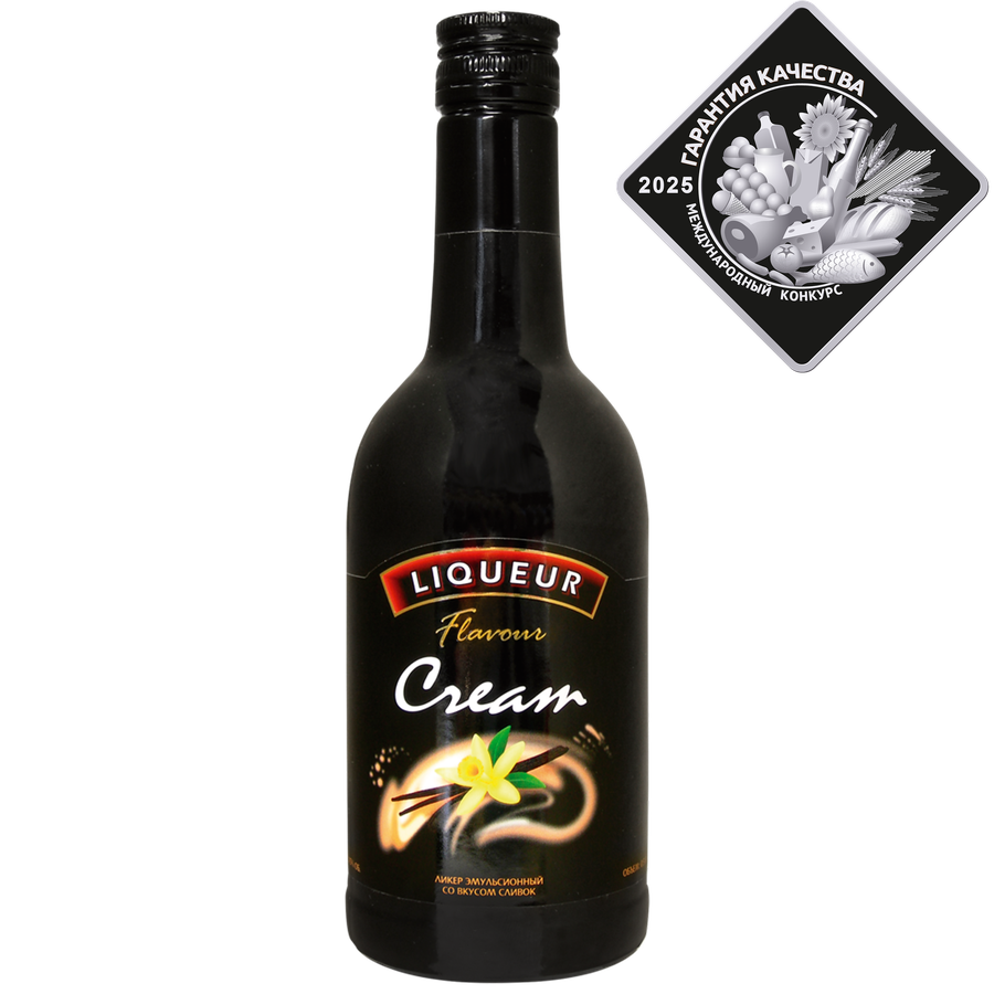 Ликер CREAM FLAVOUR со вкусом сливок эмульсионный, 15%, 0.5л, предпросмотр