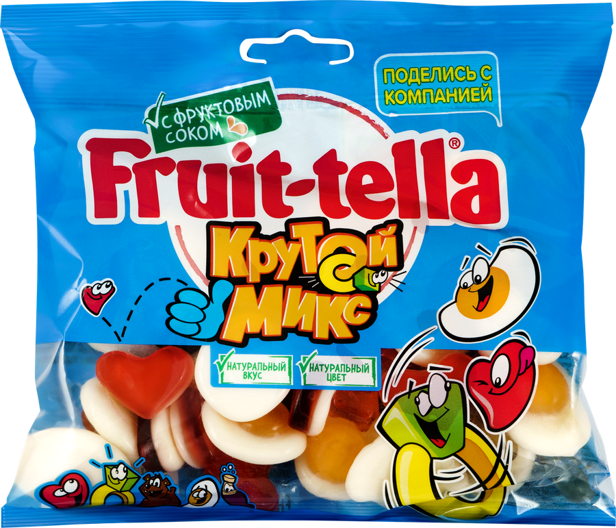 Мармелад жевательный FRUIT-TELLA Крутой микс, 150г, превью