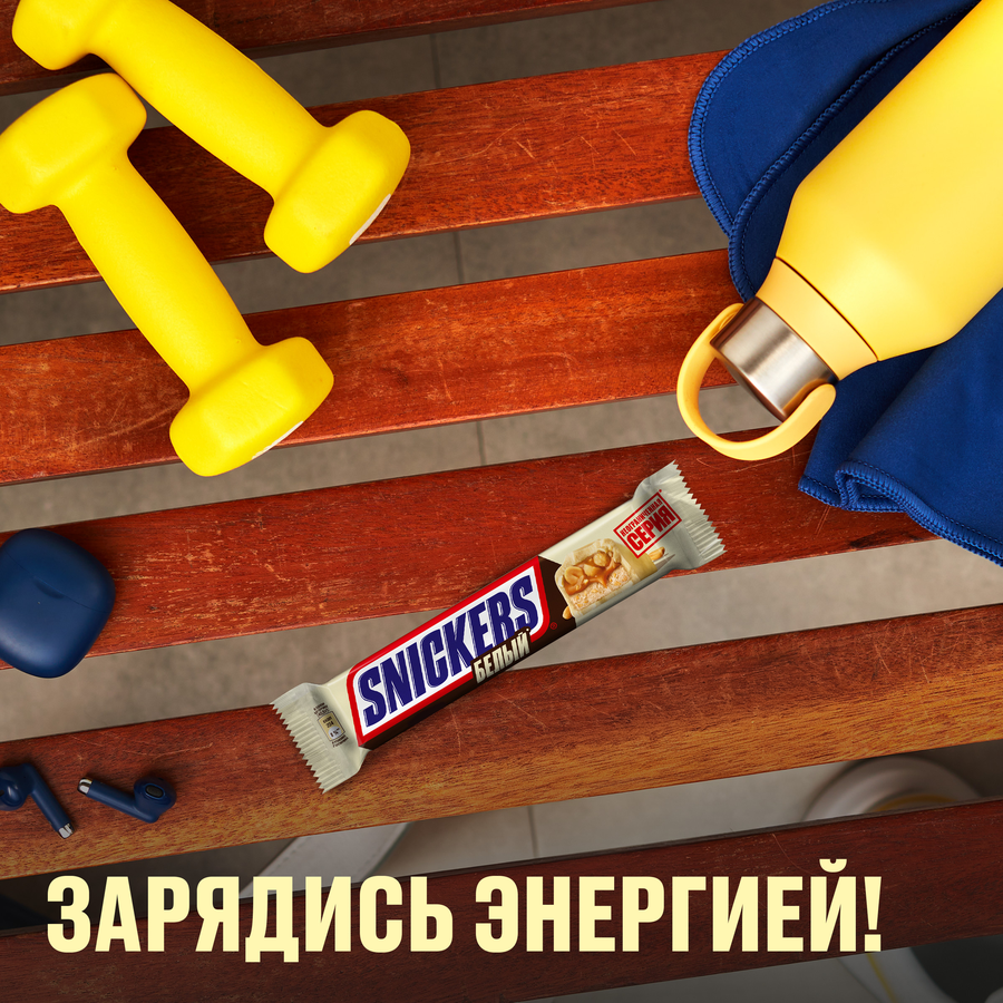 Батончик шоколадный SNICKERS White, 81г, превью