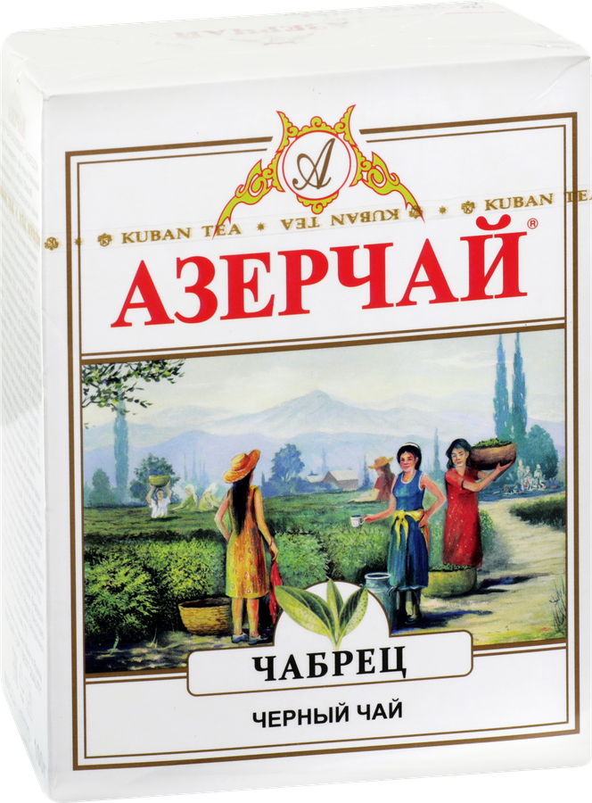 Чай черный АЗЕРЧАЙ байховый с чабрецом листовой, 100г, предпросмотр