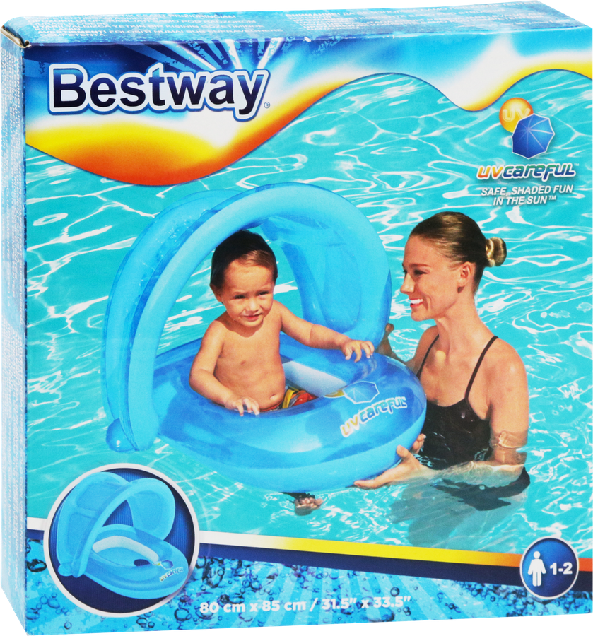 Ходунки надувные для плавания BESTWAY 80х85см с навесом, Арт. 34091, превью