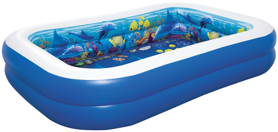 Бассейн надувной детский BESTWAY Undersea Adventure 778л 262x175x51см, с 3D-рисунком и 3D-очками, Арт. 54177, превью