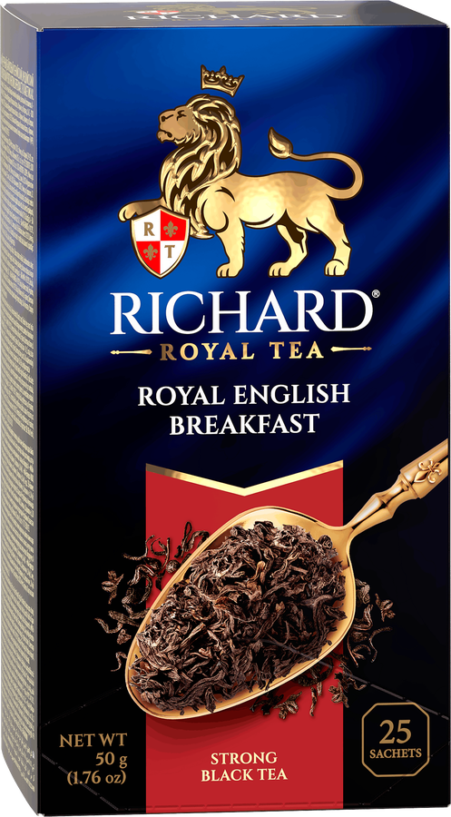 Чай черный RICHARD Royal English Breakfast байховый, 25пак, предпросмотр