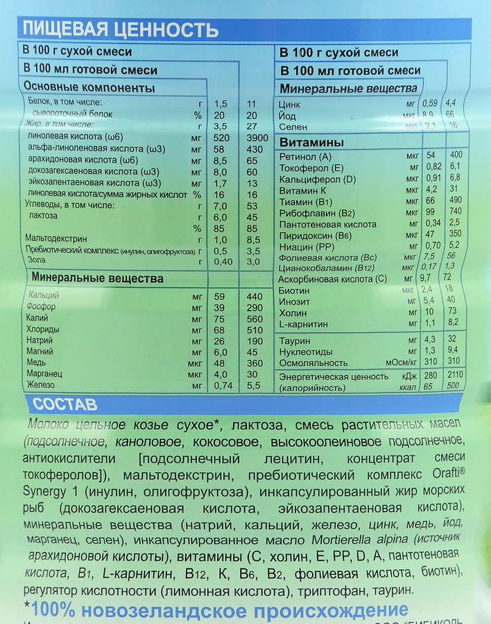 Смесь НЭННИ 1 на основе козьего молока, с 0 месяцев, 800г, превью