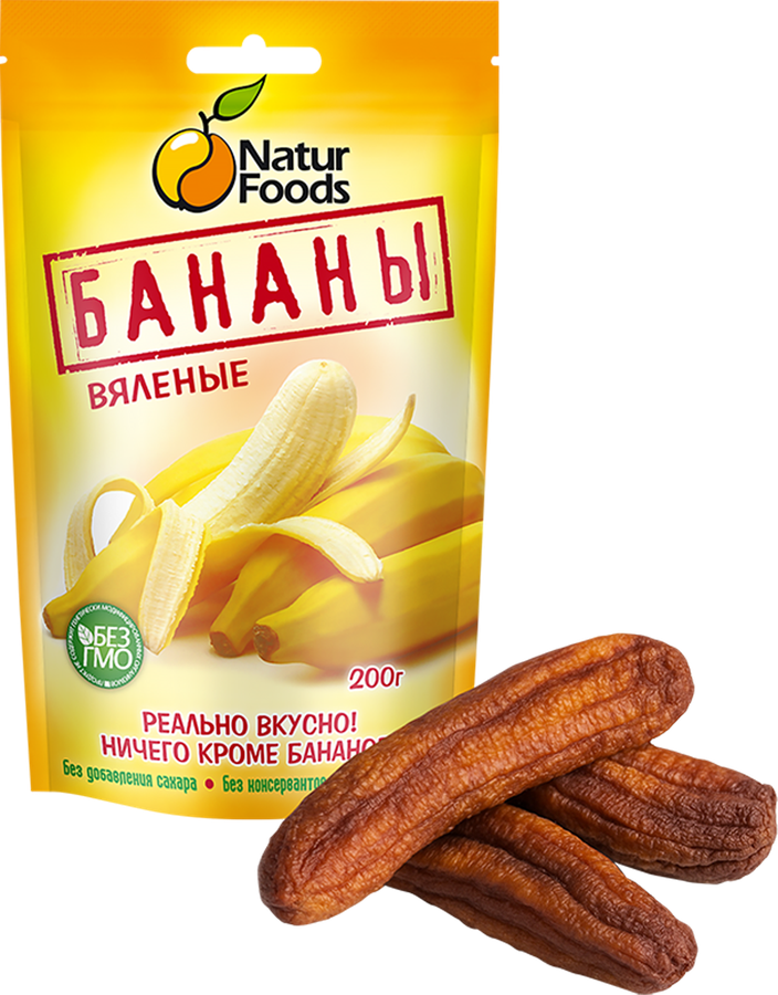 Бананы NATURFOODS вяленые, 200г, превью