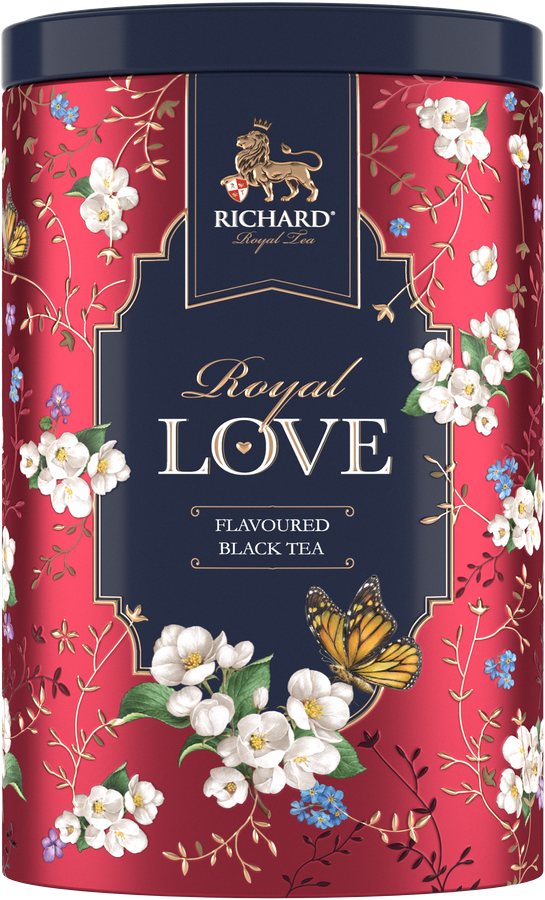 Чай черный RICHARD Royal Love Цейлонский листовой, ж/б, 80г, превью
