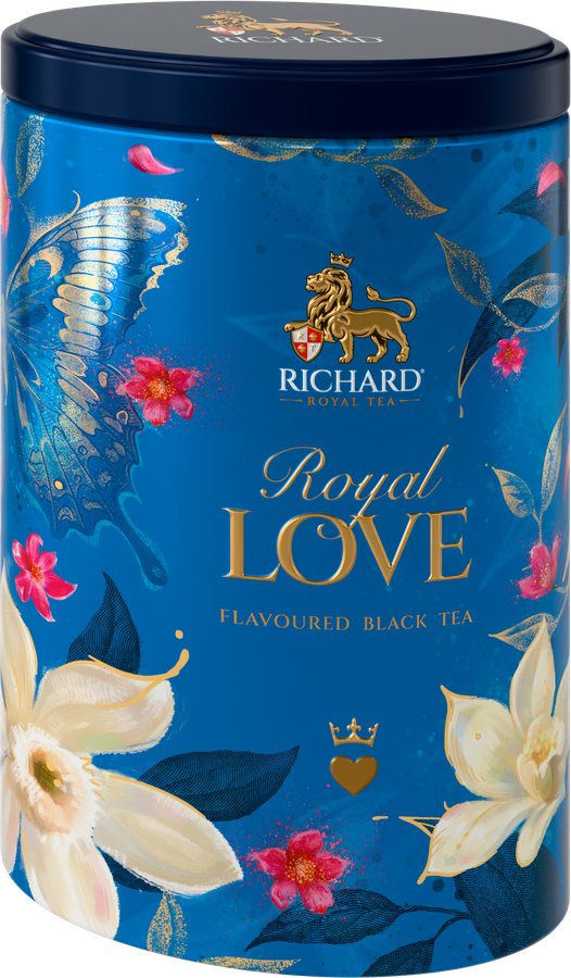 Чай черный RICHARD Royal Love Цейлонский листовой, ж/б, 80г, превью