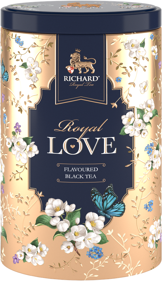 Чай черный RICHARD Royal Love Цейлонский листовой, ж/б, 80г, предпросмотр