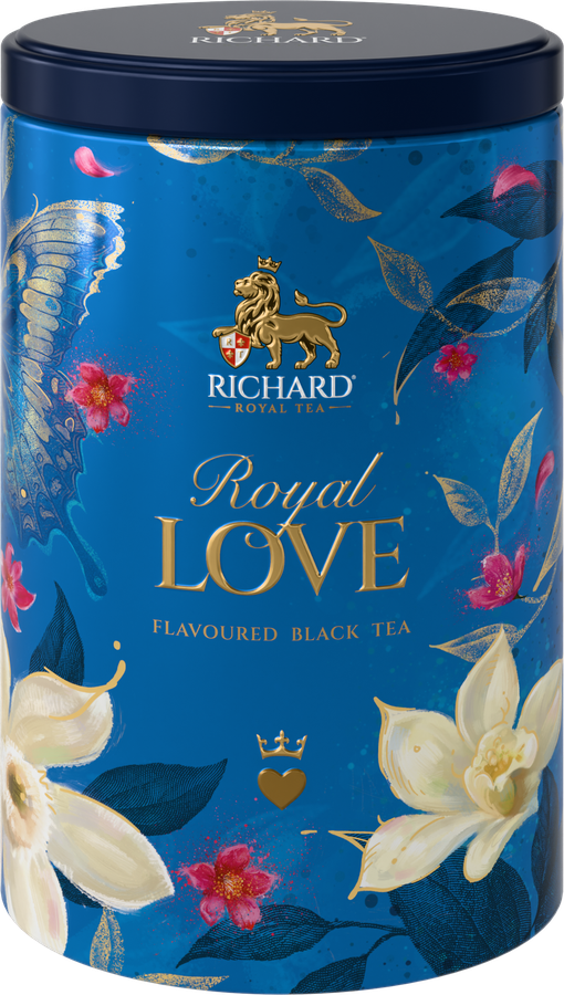 Чай черный RICHARD Royal Love Цейлонский листовой, ж/б, 80г, предпросмотр