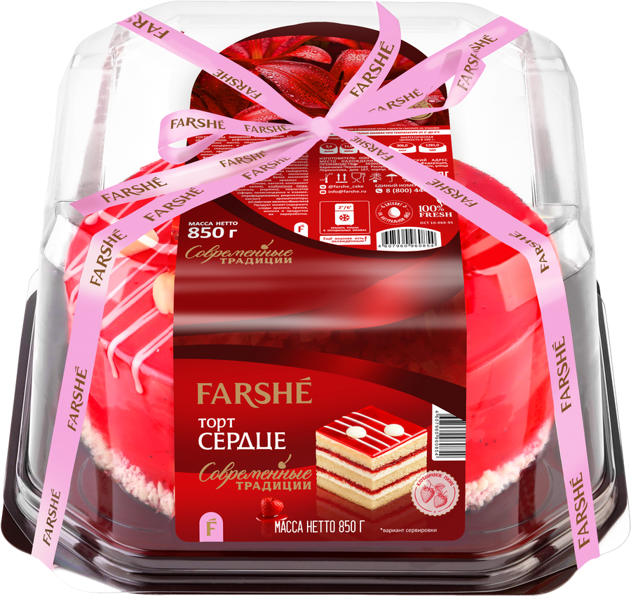 Торт FARSHE Сердце, 850г, превью