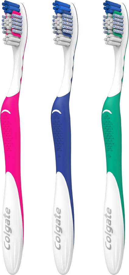 Зубная щетка COLGATE White Plus отбеливающая, жесткая, 1+1, 2шт, предпросмотр
