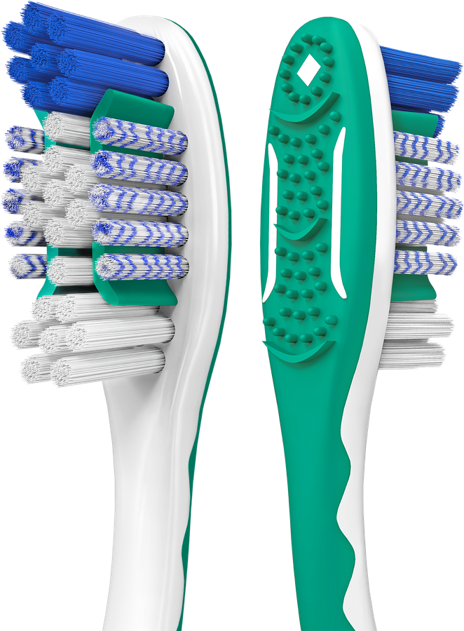Зубная щетка COLGATE White Plus отбеливающая, жесткая, 1+1, 2шт, превью