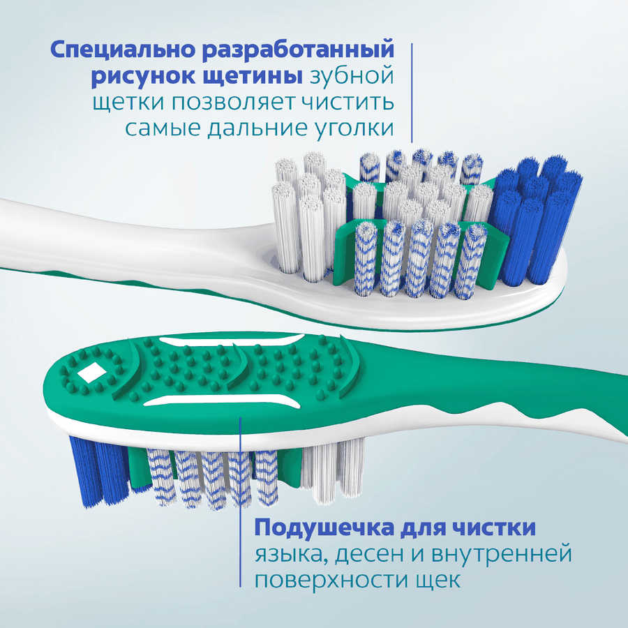 Зубная щетка COLGATE White Plus отбеливающая, жесткая, 1+1, 2шт, превью