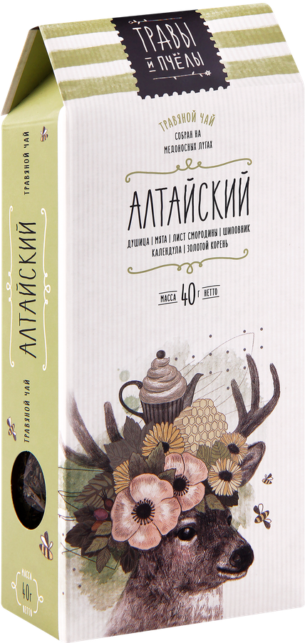 Чай травяной ТРАВЫ И ПЧЕЛЫ Алтайский листовой, 40г, превью
