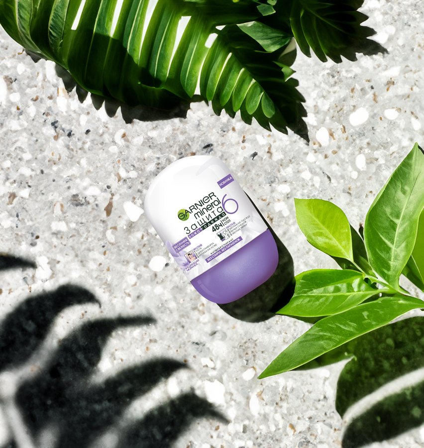Дезодорант роликовый женский GARNIER Mineral Защита 6 Весенняя свежесть с очищающей морингой, 50мл, превью