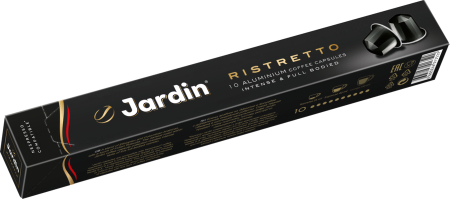 Кофе молотый в капсулах JARDIN Ristretto жареный, 10кап, предпросмотр