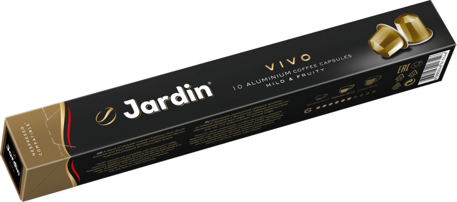 Кофе молотый в капсулах JARDIN Vivo жареный, 10кап, предпросмотр