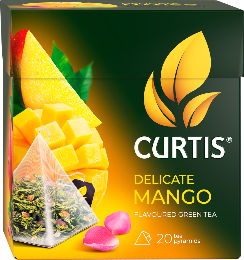 Чай зеленый CURTIS Нежный манго, 20пир, предпросмотр
