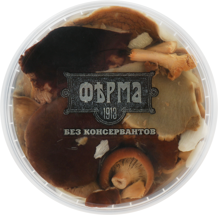 Грибы варено-соленые ФЕРМА 1913 Ассорти, 285г, предпросмотр